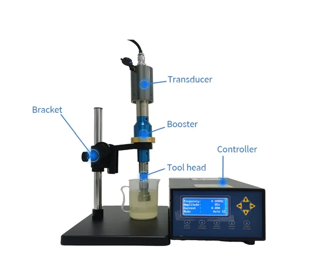Small lab essential oil mixing machine 1000w ultrasonic probe sonicator portable ultrasonic homogenizer