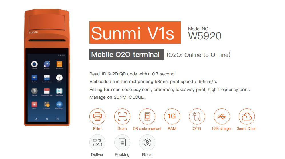 Sunmi Android POS [ Wireless POS System ]