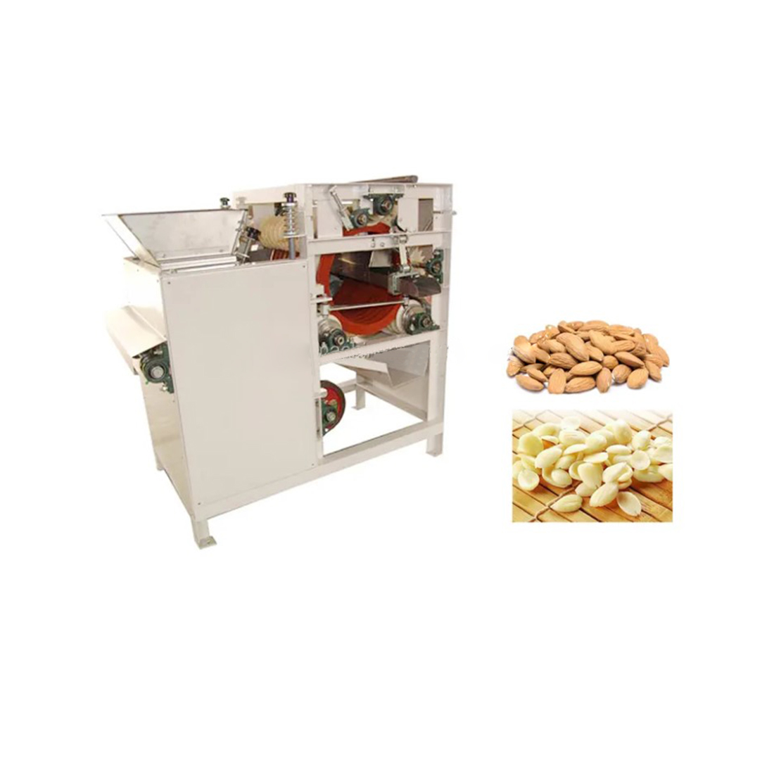 Almond peeling machine